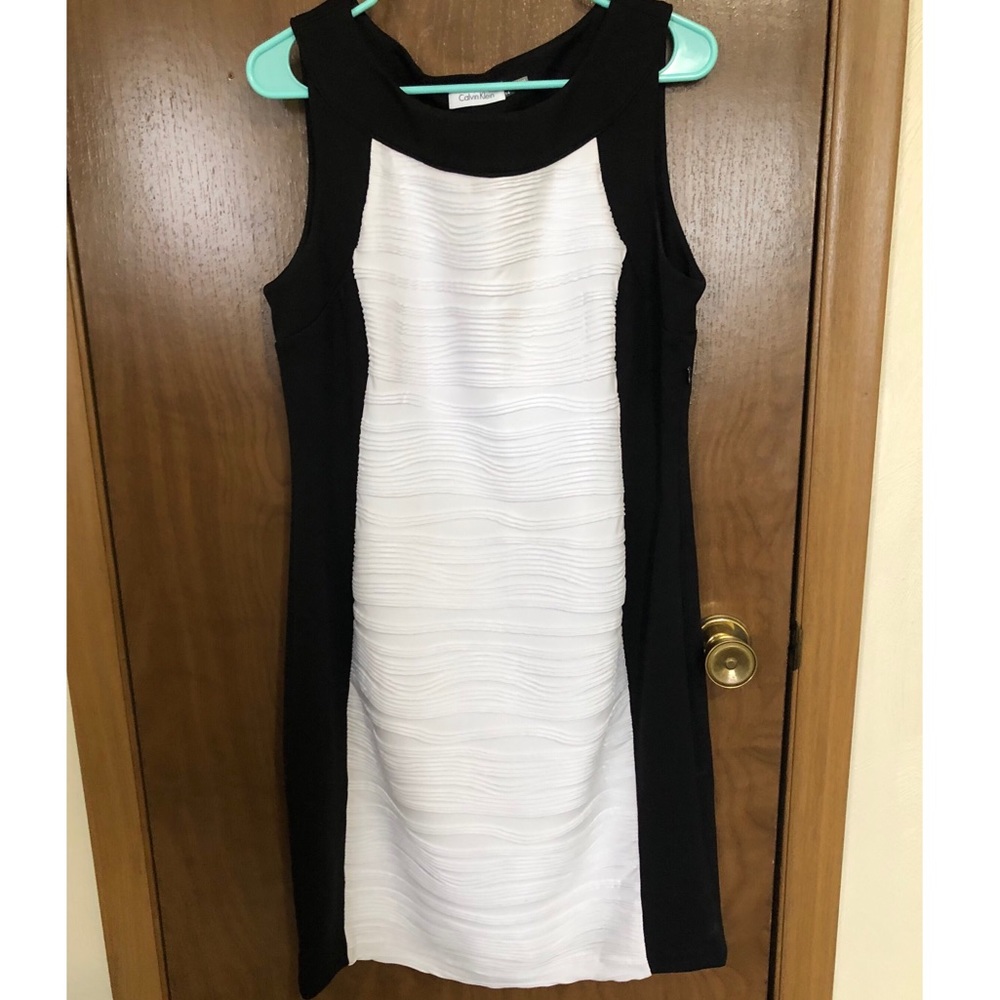 Calvin Klein Black &White Dress Size 14